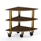 Thumbnail image #1 for Steelite International Mogogo, Modular MGCMLX04WBXW Modular Buffet Corner Unit, 3-Tier, Triangular, 29-1/2"W x 29-1/2"D x 35"H