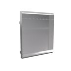 Thumbnail image #2 for Winholt Equipment SS-CFR-RACK-OPT Add-On Stainless Steel Utility Rack with 8 Hooks, 25"W x 2-3/4"D x 29-2/5"H