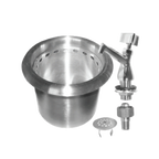 Thumbnail image #1 for GSW USA HS-DSROG Drop-In Round Dipper Well Sink, 5-1/2" Diameter x 5-1/2" Deep Bowl, Stainless Steel, Faucet