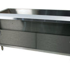 Thumbnail image #4 for Advance Tabco MACP-4-DR 4-Pan Refrigerated Cold Pan Table, Stainless Steel, Enclosed Base, Self-Contained, 62-1/2-Inch W, with Cutting Board