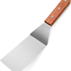 Thumbnail image #1 for New Star Foodservice Inc. 36299 Griddle Scraper with 3-inch Stainless Steel Blade and Wood Handle Case of 72