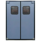 Thumbnail image #1 for Curtron Products Service-Pro® Series 50 SPD-50-DBL-7884 Double Insulated Swinging Door, 78 x 84 in, (2) 9 x 14 in Windows, Thermoplastic Facing