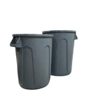 Thumbnail image #1 for ABCO BS-44G 44-Gallon Round Plastic Waste Basket, Gray