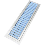 Thumbnail image #1 for IMC/Teddy NWR-60-PFG-ADA 60" Stainless Steel Floor Water Receptacle, 6"D x 4" Deep, Fiberglass Grating