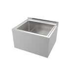 Thumbnail image #1 for ATSMFG MET MET-SEM-201610 ATS MFG Floor-Mounted Stainless Steel Mop Sink, 24"W x 20"D, 20"W x 16"D x 10" Deep Bowl