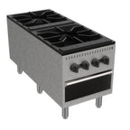 Thumbnail image #1 for Venancio USA Prime PSP182G-CL Gas Stock Pot Range, 18"W, 2 Three-Ring Burners, Stainless Steel Front & Sides