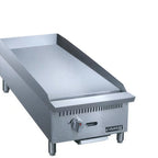 Thumbnail image #1 for Dukers Appliance Co., USA Ltd. DCGM12 . Countertop Gas Griddle, 12"W x 30"D, 3/4" Smooth Steel Plate, Manual Controls