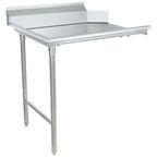 Thumbnail image #1 for Empura Stainless ECDT36L Clean Dish Table, Left-Side Legs, 36"W x 30"D, 16-Gauge 304 Stainless Steel, 7.5"H Backsplash