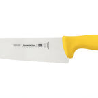 Thumbnail image #1 for Tramontina USA, Inc. 80010-150 Chef's Knife, 8-inch, Yellow Polypropylene Handle, High-Carbon Chrome-Molybdenum Steel Case of 12