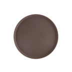 Thumbnail image #1 for CAC China Super Tray PDTR-16BN Round Plastic Serving Tray, Brown, 16" Diameter Case of 12
