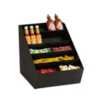 Thumbnail image #1 for Cal-Mil 24066-13 Lid, Straw & Condiment Holder, 15"W x 13.5"D x 20"H, Black ABS Plastic
