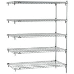 Thumbnail image #1 for Metro Super Erecta SA-2160C-63-A5 Super Adjustable Wire Add-On Shelving Unit, 60"W x 21"D x 63"H, 600 lb. capacity per shelf, 2000 lb. capacity per