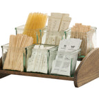 Thumbnail image #2 for Cal-Mil Melrose 27015-6-136 6-Jar Wood Condiment Organizer, 2-Tier, Chocolate Brown, 9.5 x 13.5 x 7.5 in