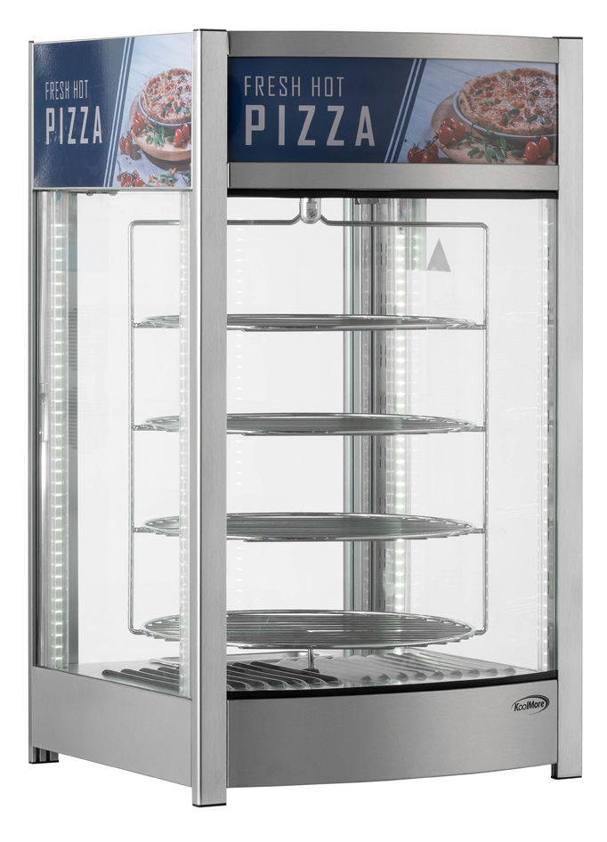 Product image #9 for KoolMore 12-Inch Floor Model Commercial Heated Pizza Display Warmer with 4 Rotating Racks