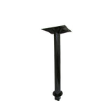 Thumbnail image #1 for Oak Street B70709 Grout-In Table Base, 3" Diameter Mild Steel Column, 28-3/4" Height, Moveable Escutcheon Plate, Gloss Black