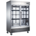 Thumbnail image #2 for Black Diamond 54-Inch Wide 2-Section Glass Door Reach-In Refrigerator, 48 Cu. Ft., Bottom-Mounted Self-Contained