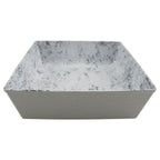 Thumbnail image #1 for G.E.T. cheforward 30905-PEB Square Melamine Salad Bowl, 3.5 qt, Pebble, 10.13" x 10.13" x 3" Case of 12
