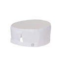 Thumbnail image #1 for Chef Works DFWB-WHT-0 White Poly/Cotton Chef Beanie with Cool Vent Mesh Top