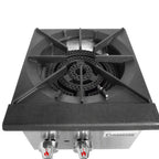 Thumbnail image #3 for Connerton CSP-18-3S Gas Stock Pot Range, 3-Ring Cast Iron Burner, Stainless Steel, 18"W x 20.5"D x 18"H