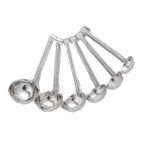 Thumbnail image #1 for Alegacy Foodservice Products Optima 8842SH 2 oz One-Piece 18/8 Stainless Steel Ladle, 5-1/2" Grooved Short Handle Case of 12
