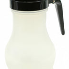 Thumbnail image #1 for TableCraft Products PP410BK 10 oz Teardrop Syrup Dispenser with Transparent Plastic Jar and Black ABS Plastic Top Case of 12