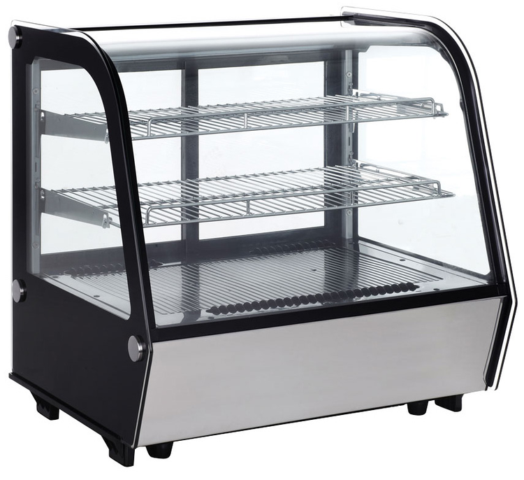 Product image #5 for Omcan 27-Inch Countertop Full-Service Refrigerated Display Case, 4.24 Cu. Ft., Curved Glass, Stainless Steel