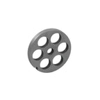 Thumbnail image #1 for Alfa International 12 058 SS Meat Chopper Plate, #12 Hub, 5/8" (16mm) Holes, Stainless Steel