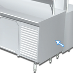 Thumbnail image #1 for La Rosa Refrigeration L-90148 Stainless Steel Finished End, 304 Type, Fully Welded