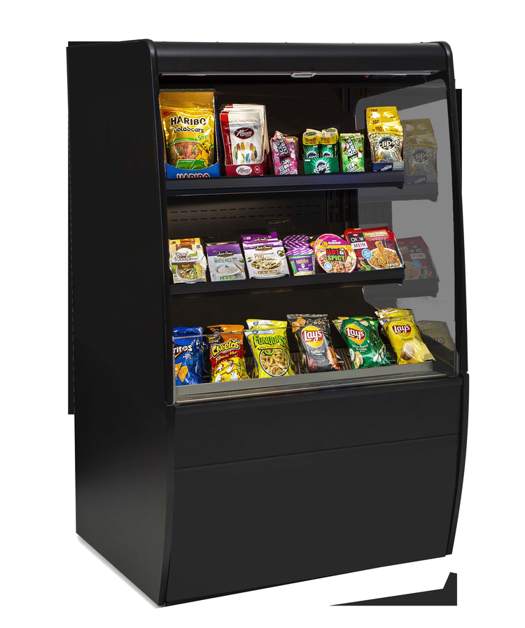 Product image #5 for Federal Industries Vision Series 36-Inch Non-Refrigerated Self-Serve High Profile Merchandiser with Curved Ends