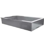 Thumbnail image #1 for GSW USA IP4526 Drop-In Cold Food Pan, 3-Pan, 44-3/4"W x 25-3/8"D, Stainless Steel Interior, Galvanized Steel Exterior