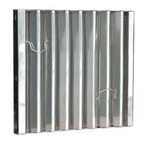 Thumbnail image #1 for Component Hardware Flame Gard 302025 Stainless Steel Type III Fixed Baffle Hood Filter, 20"H x 25"W, 1-5/8" Thick Case of 3