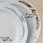 Thumbnail image #2 for Vertex China Palm PA-93-NV Porcelain Oblong Platter, 11-3/8", Mid-Rimmed, Embossed 1 Dozen
