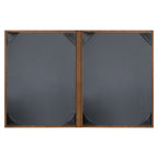 Thumbnail image #2 for Risch Sherwood SHERWOOD-2V 8.5X11 Faux-Wood Hardback Double-Fold Menu Cover, 8-1/2 x 11, 2-View Case of 25
