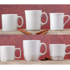 Thumbnail image #2 for Libbey Flint 951250277 12 oz China Cafe Mug, Non-Stackable