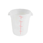 Thumbnail image #1 for Thunder Group PLRFT304TL 4 qt Round Translucent Polypropylene Food Storage Container, Container Only Case of 12