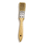 Thumbnail image #1 for Alegacy Foodservice Products AL9115W 1" Flat Pastry Brush, Sterilized Boar Bristles, Stainless Steel Band, Wood Handle Case of 12