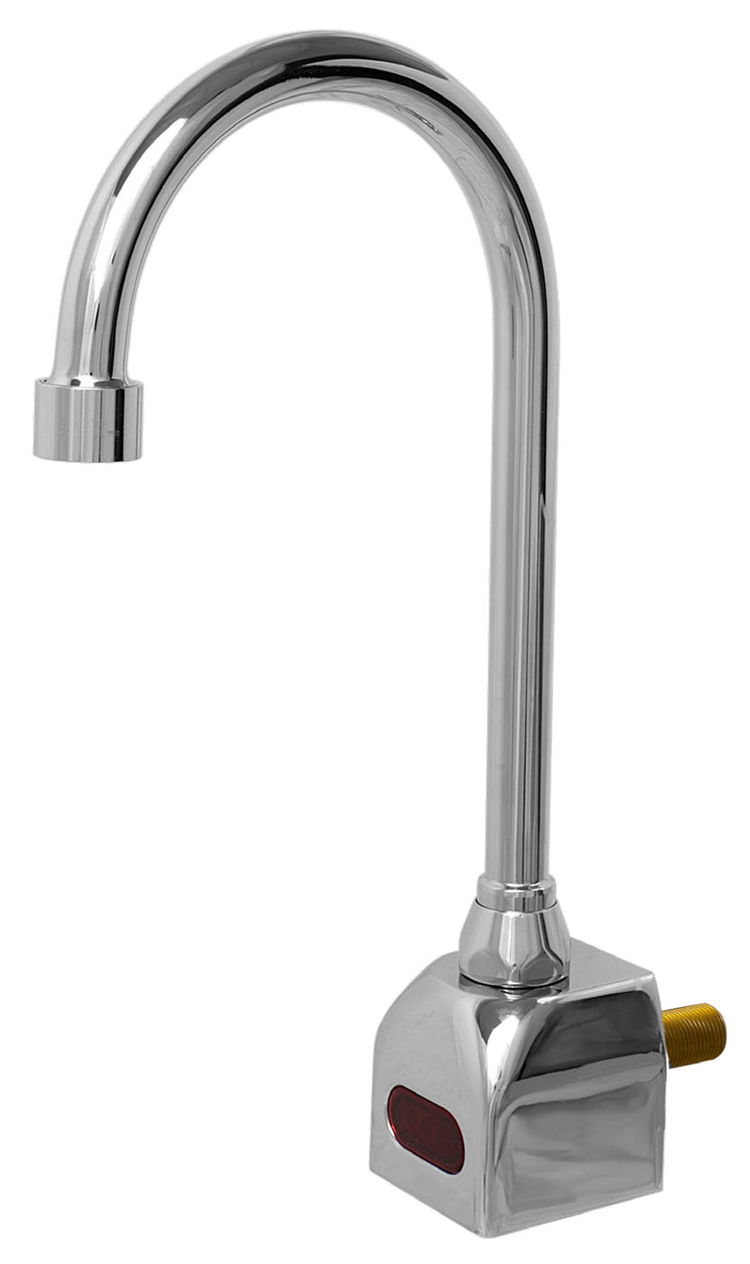 Product image #5 for Fisher Touchless Sensor Faucet with Rigid Gooseneck Nozzle, Single Backsplash Mount, Chrome-Plated Brass