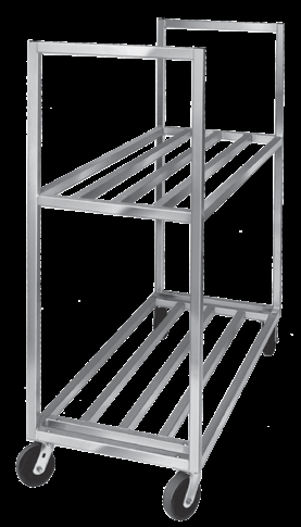 Product image #7 for Aluminum Banquet Utility Cart / Cooler Box Transport Truck with 2 Shelves