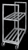 Thumbnail image #7 for Aluminum Banquet Utility Cart / Cooler Box Transport Truck with 2 Shelves