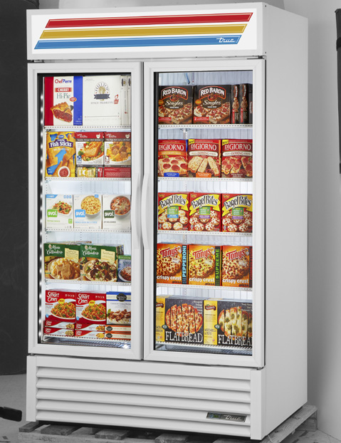 Product image #5 for True GDM-43F-HC~TSL01 Two-Section Glass Door Freezer Merchandiser