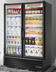 Thumbnail image #6 for True Full-Length 2-Section Glass Door Refrigerated Merchandiser, 8 Shelves, Black
