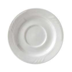 Thumbnail image #1 for Vertex China Sausalito SAU-2 China Saucer, 5-1/2" Diameter, Round, Sculpted Lines, White Case of 3 Dozen