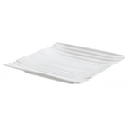 Thumbnail image #1 for G.E.T. Polynesian PL-14-W Rectangular Coupe Melamine Plate, 14 x 13 in, White Case of 6