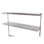 Thumbnail image #1 for Tarrison Products Ltd. TS-CS1224Z Cantilever Wire Shelf, 24"W x 12"D, 1" Ledge, Clear Epoxy Finish