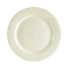 Thumbnail image #1 for CAC China Garden State GAD-6 Porcelain Plate, 6-1/4-Inch Round, Embossed Rim, Bone White Case of 3 Dozen