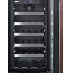 Thumbnail image #2 for Summit Commercial Summit Appliance ALWC15PNR Undercounter Commercial Wine Cooler, Single-Zone, 2.2 cu. ft., Black, 15"W