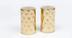 Thumbnail image #4 for American Metalcraft Gold Hammered Stainless Steel Salt & Pepper Shaker Set, 2 oz.