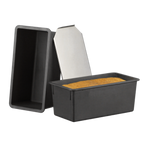 Thumbnail image #1 for Matfer Bourgeat Exoglass 345842 Composite Bread Loaf Mold, 4 lb Capacity, with Stainless Steel Lid, 15-3/4 x 4-3/4 x 4-1/3 in