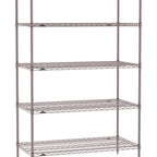 Thumbnail image #1 for Metro Super Erecta SE-2124K4-74-S5 Wire Stationary Starter Wire Shelving Unit, 24"W x 21"D x 74"H, 800 lb. capacity per shelf, 2000 lb. capacity per