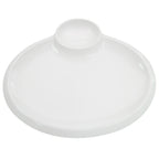 Thumbnail image #1 for CAC China Party Collection TRY-OV12 12" Oval Porcelain Serving Platter with 2 Compartments, Bone White 1 Dozen